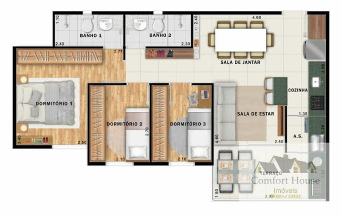 Imagem Apartamento com 3 Quartos à Venda, 64 m² em Vila Assunção - Santo André Imagem Apartamento com 3 Quartos à Venda, 64 m² em Vila Assunção - Santo André
