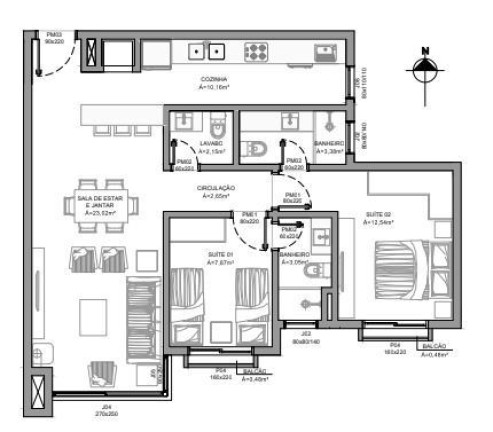 Imagem Apartamento com 2 Quartos à Venda, 76 m² em Centro - Gramado