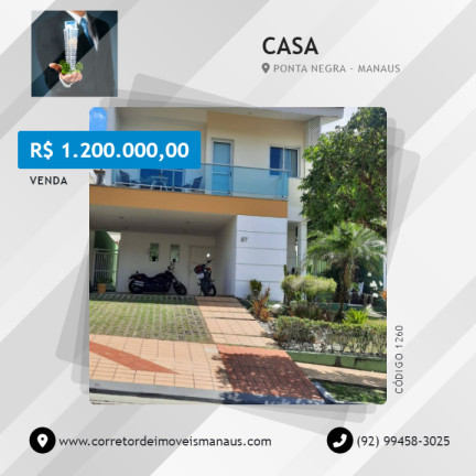 Casa à Venda,  em Ponta Negra - Manaus