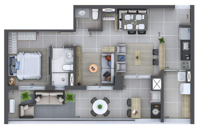 Imagem Cobertura com 2 Quartos à Venda, 103 m² em Barra Funda - São Paulo
