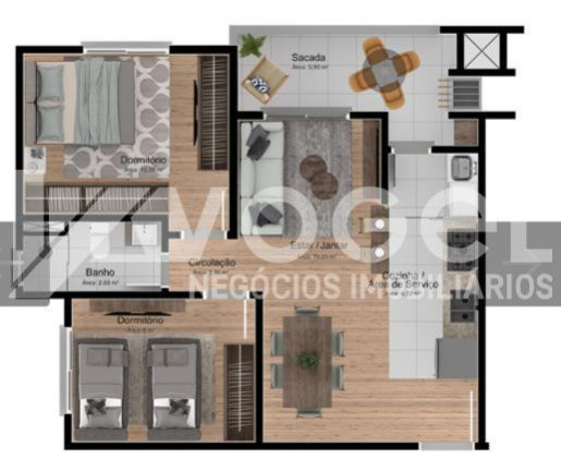 Imagem Apartamento com 2 Quartos à Venda, 57 m² em Freitas - Sapucaia Do Sul Imagem Apartamento com 2 Quartos à Venda, 57 m² em Freitas - Sapucaia Do Sul