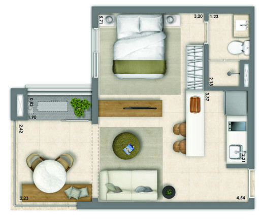 Imagem Apartamento com 2 Quartos à Venda, 61 m² em Vila Mariana - São Paulo