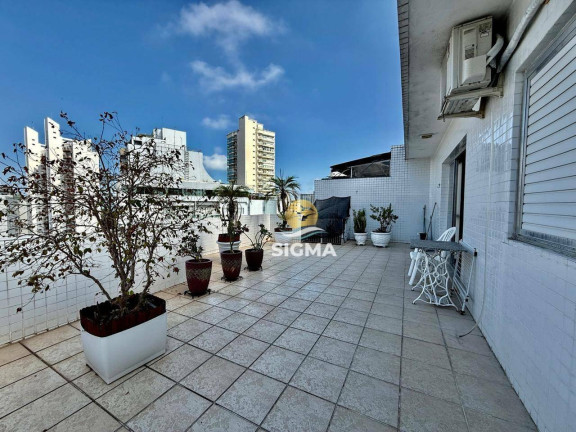 Imagem Cobertura com 3 Quartos à Venda, 200 m² em Jardim Astúrias - Guarujá