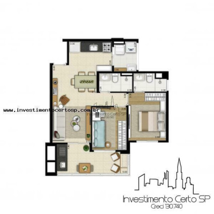 Imagem Apartamento com 2 Quartos à Venda, 64 m² em água Branca - São Paulo