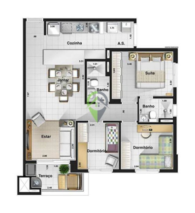 Imagem Apartamento com 3 Quartos à Venda, 92 m² em Ponta Da Praia - Santos Imagem Apartamento com 3 Quartos à Venda, 92 m² em Ponta Da Praia - Santos