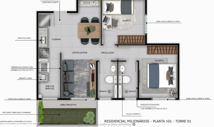 Imagem Apartamento com 2 Quartos à Venda, 44 m² em Milionários (barreiro) - Belo Horizonte Imagem Apartamento com 2 Quartos à Venda, 44 m² em Milionários (barreiro) - Belo Horizonte