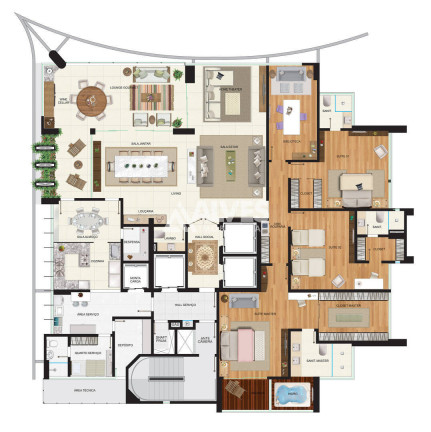 Imagem Apartamento com 4 Quartos à Venda, 321 m² em Santa Mônica - Feira De Santana Imagem Apartamento com 4 Quartos à Venda, 321 m² em Santa Mônica - Feira De Santana