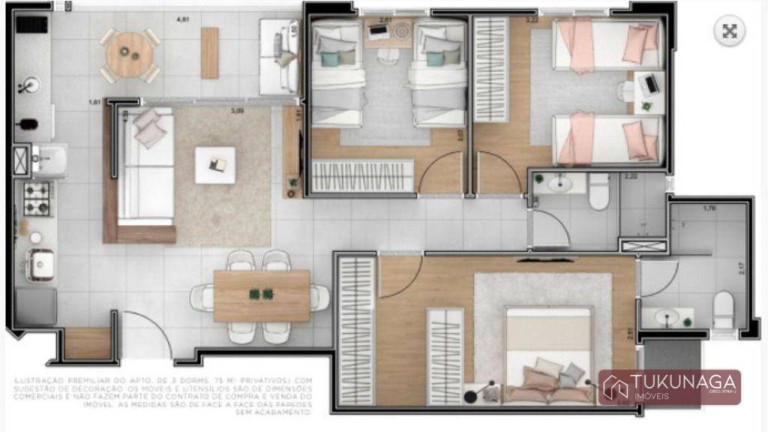 Imagem Apartamento com 3 Quartos à Venda, 75 m² em Ponte Grande - Guarulhos Imagem Apartamento com 3 Quartos à Venda, 75 m² em Ponte Grande - Guarulhos
