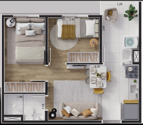 Imagem Imóvel com 2 Quartos à Venda, 33 m² em Guaianases - São Paulo