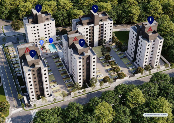 Imagem Apartamento com 2 Quartos à Venda, 51 m² em Boa Esperança - Santa Luzia Imagem Apartamento com 2 Quartos à Venda, 51 m² em Boa Esperança - Santa Luzia