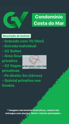 Imagem Casa com 2 Quartos à Venda,  em Jardim Tarumãs - Caraguatatuba