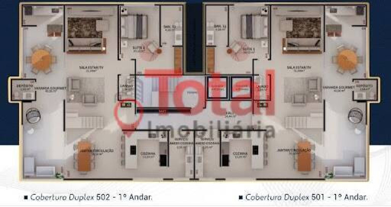 Imagem Cobertura com 4 Quartos à Venda, 295 m² em Funcionários - Timóteo