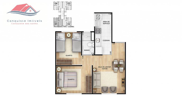 Imagem Apartamento com 2 Quartos à Venda, em Vila Nova Bonsucesso - Guarulhos Imagem Apartamento com 2 Quartos à Venda, em Vila Nova Bonsucesso - Guarulhos