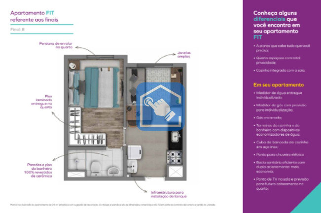 Imagem Apartamento com 1 Quarto à Venda, 24 m² em Lapa - São Paulo Imagem Apartamento com 1 Quarto à Venda, 24 m² em Lapa - São Paulo