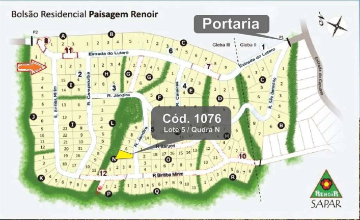 Imagem Terreno em Condomínio à Venda, em Paisagem Renoir - Cotia Imagem Terreno em Condomínio à Venda, em Paisagem Renoir - Cotia