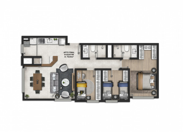 Imagem Apartamento com 3 Quartos à Venda, 78 m² em Centro - Novo Hamburgo Imagem Apartamento com 3 Quartos à Venda, 78 m² em Centro - Novo Hamburgo