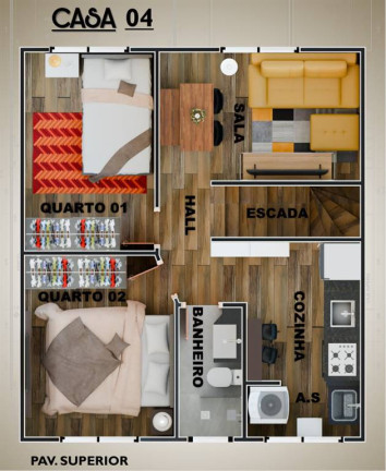 Imagem Casa com 2 Quartos à Venda, 52 m² em Mirim - Praia Grande Imagem Casa com 2 Quartos à Venda, 52 m² em Mirim - Praia Grande