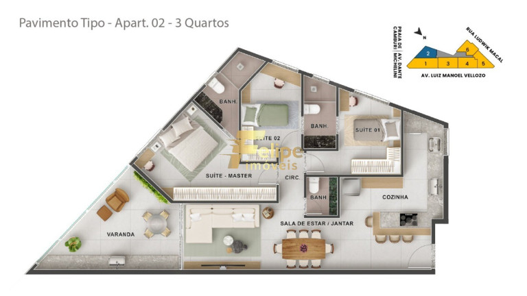 Imagem Imóvel com 3 Quartos à Venda, 142 m² em Jardim Da Penha - Vitória Imagem Imóvel com 3 Quartos à Venda, 142 m² em Jardim Da Penha - Vitória
