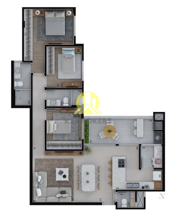 Imagem Apartamento com 3 Quartos à Venda, 102 m² em Alto Da Rua Xv - Curitiba Imagem Apartamento com 3 Quartos à Venda, 102 m² em Alto Da Rua Xv - Curitiba