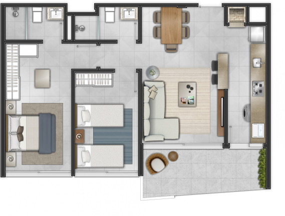 Imagem Apartamento com 3 Quartos à Venda, 122 m² em Centro - Torres Imagem Apartamento com 3 Quartos à Venda, 122 m² em Centro - Torres