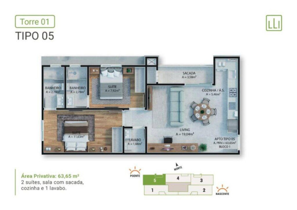 Imagem Apartamento com 3 Quartos à Venda, 68 m² em Varzea - Itapema