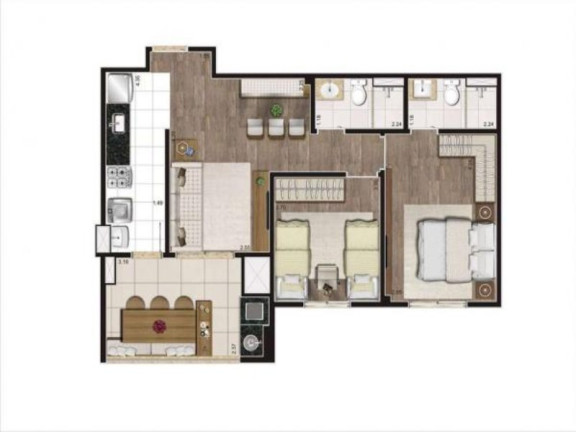 Imagem Apartamento com 3 Quartos à Venda, 81 m² em Campestre - Santo André Imagem Apartamento com 3 Quartos à Venda, 81 m² em Campestre - Santo André
