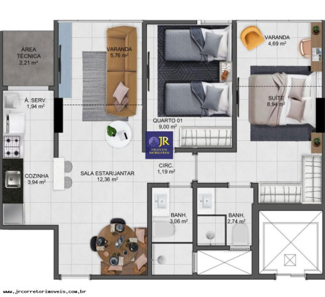Imagem Imóvel com 2 Quartos à Venda, 64 m² em Praia De Itaparica - Vila Velha Imagem Imóvel com 2 Quartos à Venda, 64 m² em Praia De Itaparica - Vila Velha