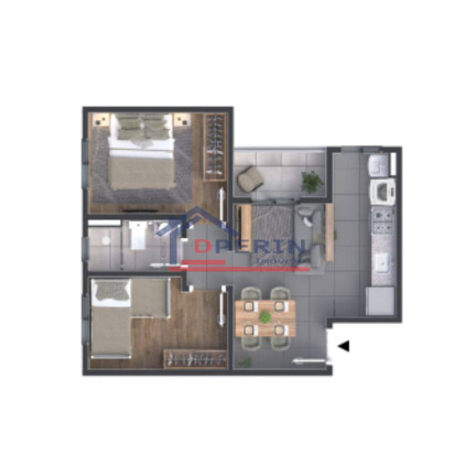 Imagem Apartamento com 2 Quartos à Venda, 45 m² em Recreio São Judas Tadeu - São Carlos