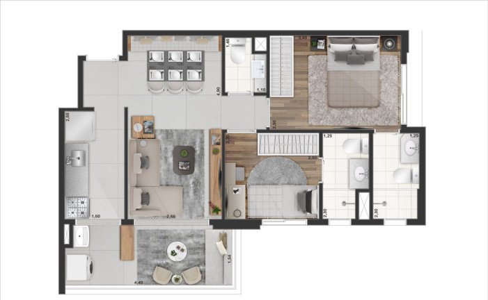 Imagem Apartamento com 2 Quartos à Venda, 52 m² em Moema - São Paulo
