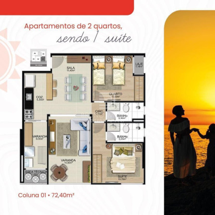 Imagem Apartamento com 2 Quartos à Venda, 68 m² em Praia Do Morro - Guarapari Imagem Apartamento com 2 Quartos à Venda, 68 m² em Praia Do Morro - Guarapari