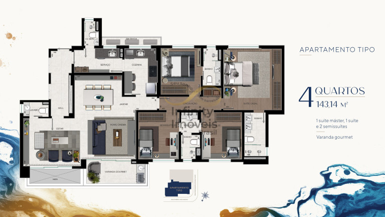 Imagem Cobertura com 4 Quartos à Venda, 126 m² em Serra - Belo Horizonte Imagem Cobertura com 4 Quartos à Venda, 126 m² em Serra - Belo Horizonte