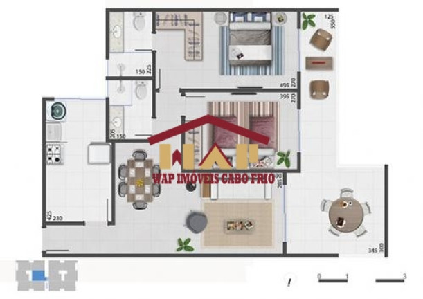 Imagem Apartamento com 2 Quartos à Venda, 80 m² em Jardim Excelsior - Cabo Frio
