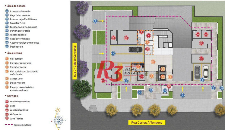 Imagem Apartamento com 3 Quartos à Venda, 124 m² em Gonzaga - Santos