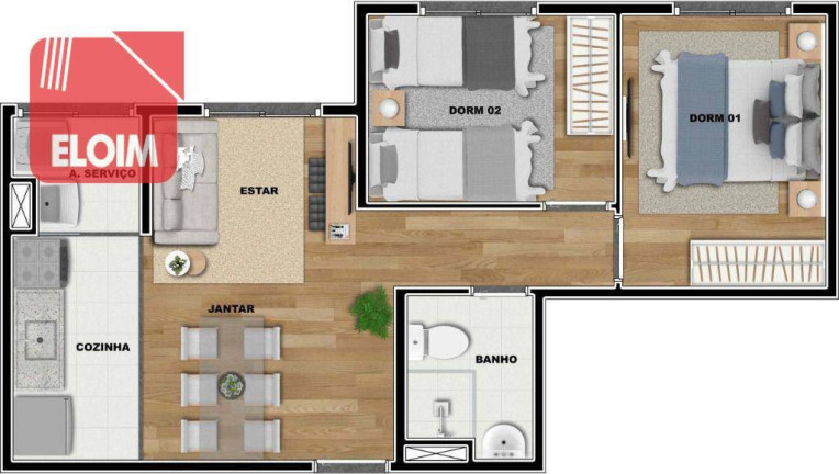 Imagem Apartamento com 2 Quartos à Venda, 42 m² em Imirim - São Paulo Imagem Apartamento com 2 Quartos à Venda, 42 m² em Imirim - São Paulo
