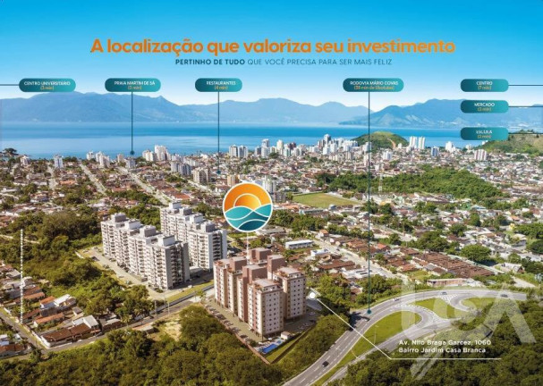 Foto do imóvel Apartamento com 2 Quartos à Venda, 61 m² em Martim De Sá - Caraguatatuba