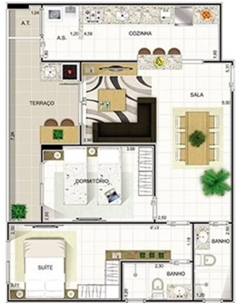 Imagem Apartamento com 2 Quartos à Venda, 76 m² em Mirim - Praia Grande Imagem Apartamento com 2 Quartos à Venda, 76 m² em Mirim - Praia Grande