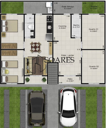 Imagem Apartamento com 2 Quartos à Venda, 56 m² em Coqueiro - Belém Imagem Apartamento com 2 Quartos à Venda, 56 m² em Coqueiro - Belém
