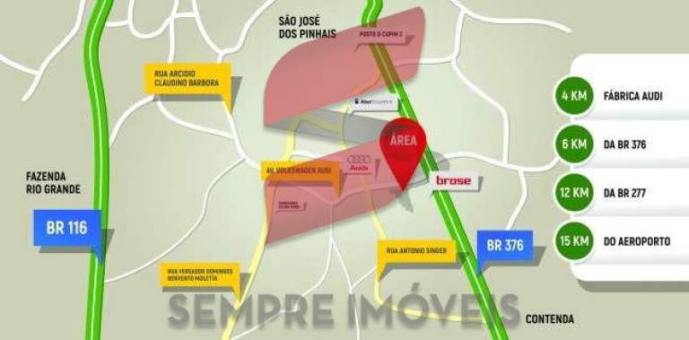 Imagem Terreno à Venda, 53.839 m² em Roseira - São José Dos Pinhais Imagem Terreno à Venda, 53.839 m² em Roseira - São José Dos Pinhais