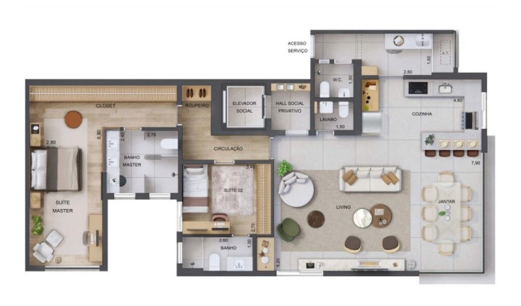 Imagem Apartamento com 3 Quartos à Venda, 126 m² em Perdizes - São Paulo