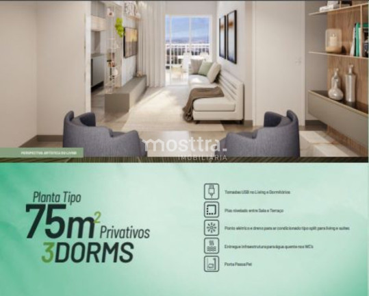 Imagem Apartamento com 3 Quartos à Venda, 75 m² em Buru - Salto