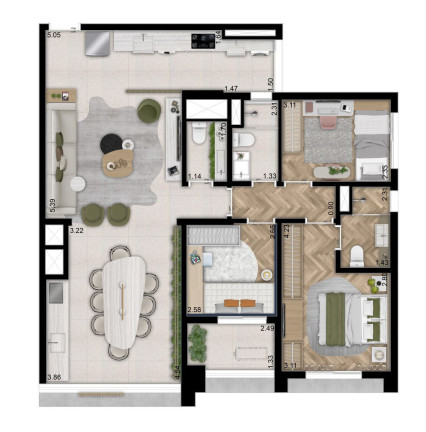 Imagem Apartamento com 3 Quartos à Venda, 97 m² em Perdizes - São Paulo