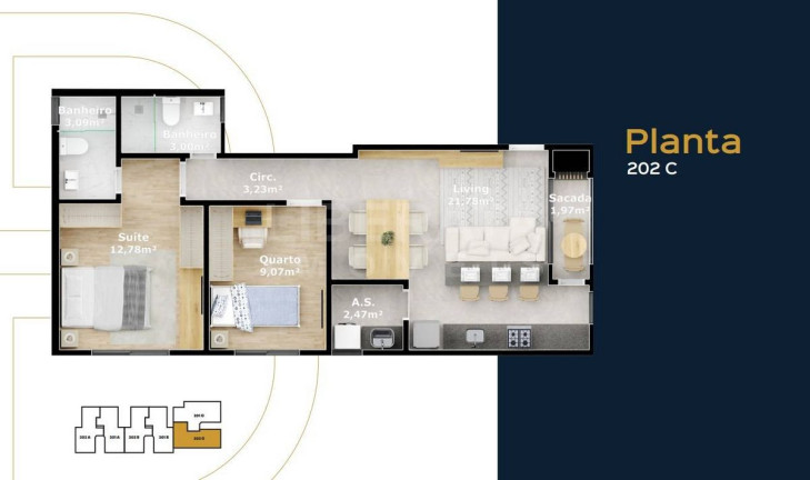 Imagem Apartamento com 2 Quartos à Venda, 52 m² em Meia Praia - Navegantes Imagem Apartamento com 2 Quartos à Venda, 52 m² em Meia Praia - Navegantes