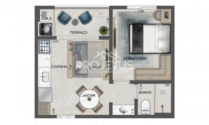 Imagem Apartamento com 3 Quartos à Venda, 35 m² em Instituto De Previdência - São Paulo