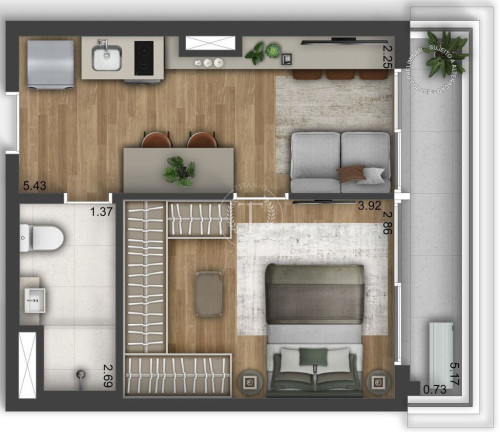 Imagem Apartamento com 1 Quarto à Venda, 27 m² em São Paulo