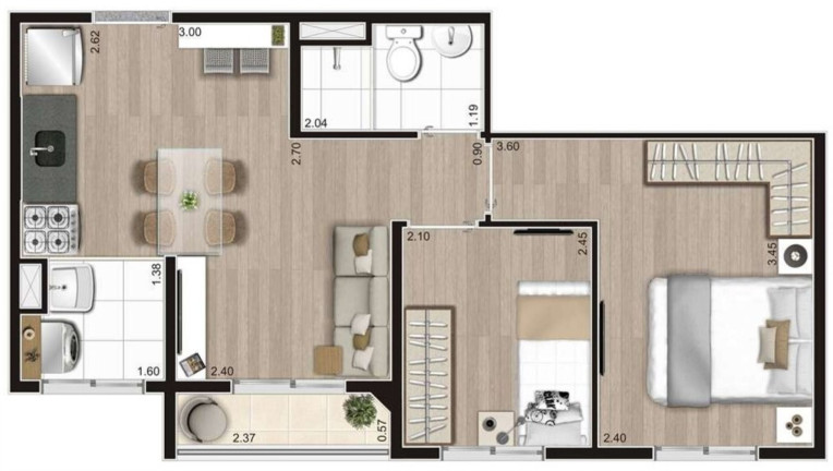 Imagem Apartamento com 2 Quartos à Venda, 37 m² em Jardim Imperador - São Paulo Imagem Apartamento com 2 Quartos à Venda, 37 m² em Jardim Imperador - São Paulo