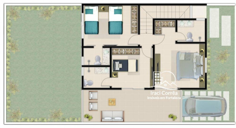 Imagem Casa de Condomínio com 3 Quartos à Venda, 138 m² em Centro - Eusébio Imagem Casa de Condomínio com 3 Quartos à Venda, 138 m² em Centro - Eusébio