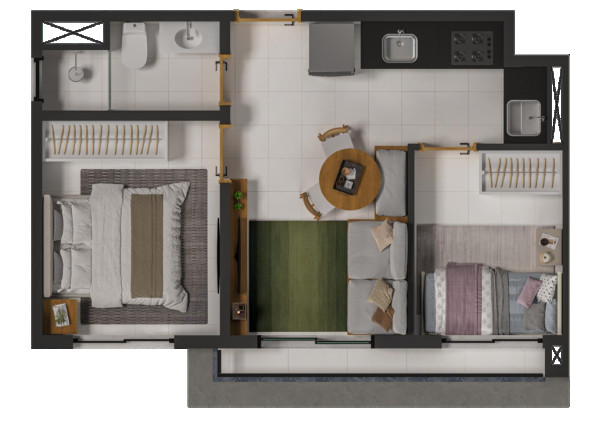 Imagem Apartamento com 1 Quarto à Venda, 27 m² em Vila Monte Alegre - São Paulo Imagem Apartamento com 1 Quarto à Venda, 27 m² em Vila Monte Alegre - São Paulo