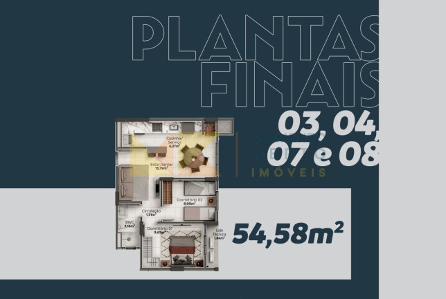 Imagem Apartamento com 2 Quartos à Venda, 54 m² em água Verde - Blumenau Imagem Apartamento com 2 Quartos à Venda, 54 m² em água Verde - Blumenau