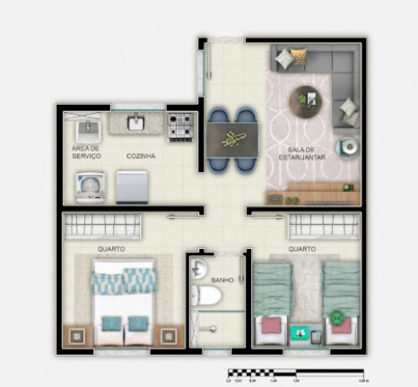 Imagem Apartamento com 2 Quartos à Venda, 44 m² em Betim Industrial - Betim Imagem Apartamento com 2 Quartos à Venda, 44 m² em Betim Industrial - Betim