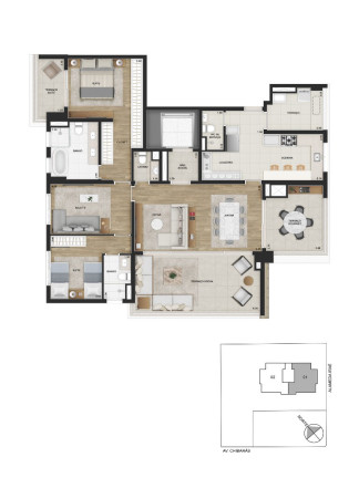 Imagem Apartamento com 3 Quartos à Venda, 157 m² em Moema - São Paulo